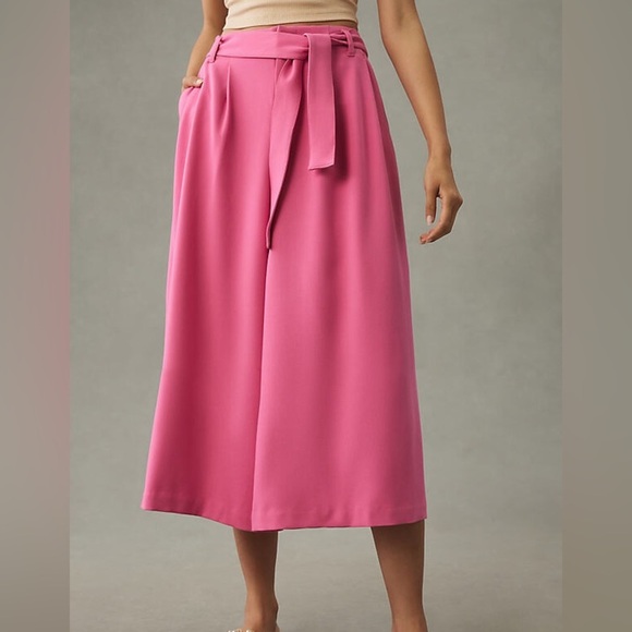 Anthropologie Maeve Tie-Waist Culottes Pants NWT size 8 - Picture 5 of 8